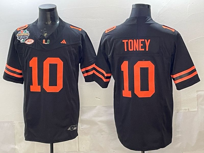 Men 2026 Miami Hurricanes #10 Toney Black 3th generations Limited NCAA Jersey 07->ncaa teams->NCAA Jersey